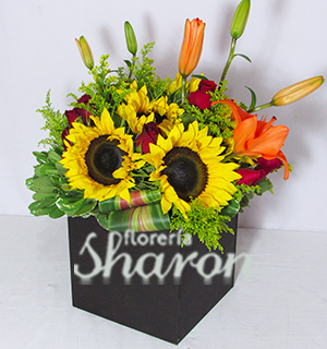 Arreglo Floral de Girasoles Rosas y Lilis Sun Lover – Florería Sharon |  Arreglos Florales | Canasta Frutal | Envío de Flores | Arreglos  condolencias |