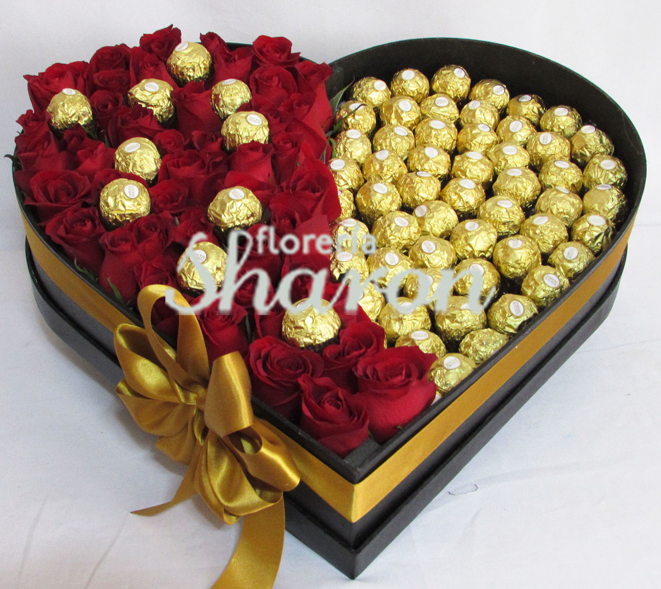 Corazón de Rosas y Chocolates Locura Parisina – Florería Sharon | Arreglos  Florales | Canasta Frutal | Envío de Flores | Arreglos condolencias |