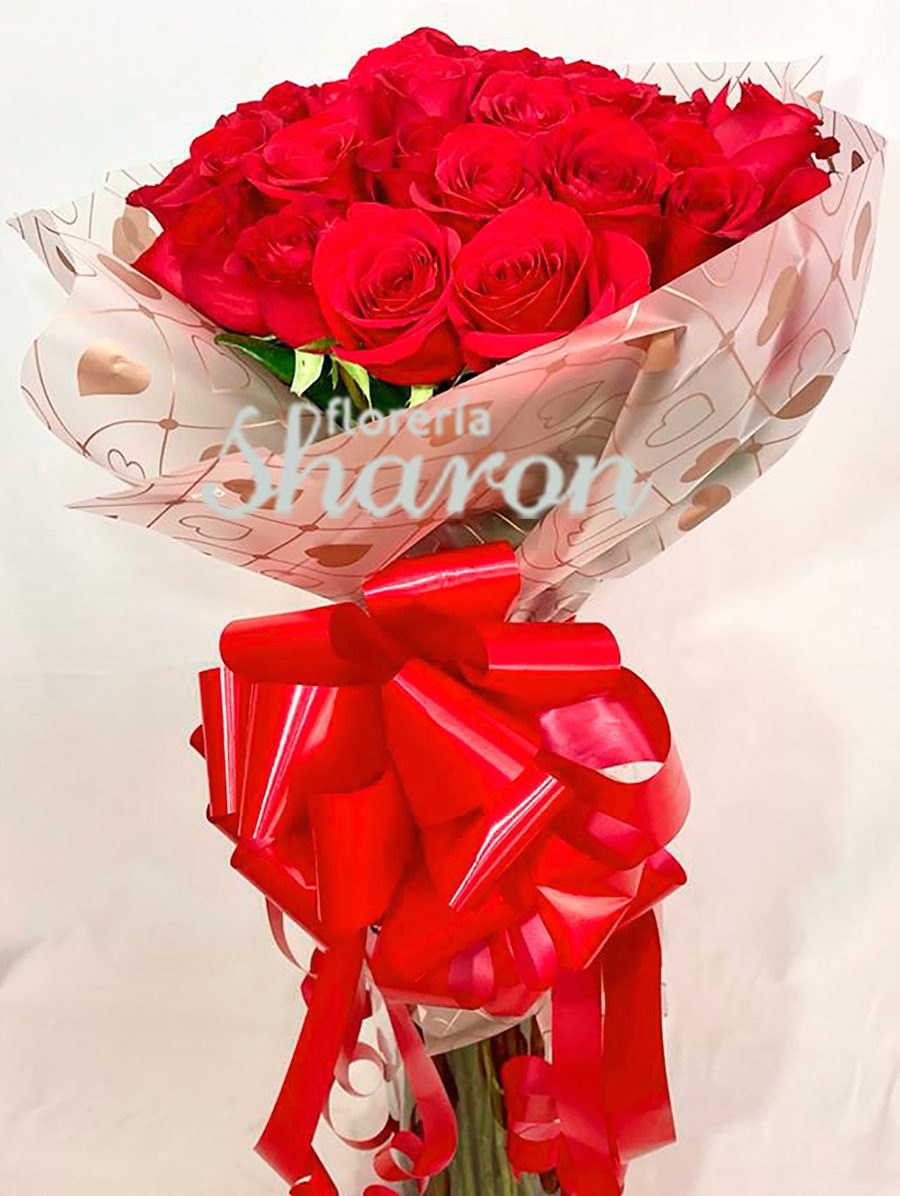 Ramo de 50 rosas Sunset – Florería Sharon | Arreglos Florales | Canasta  Frutal | Envío de Flores | Arreglos condolencias |